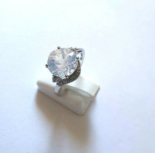 Mondblauer quarz silber - quarz, silber-ring