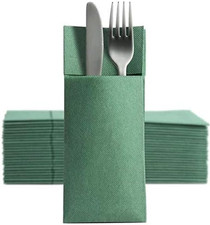 Bestecktaschen grün - 50