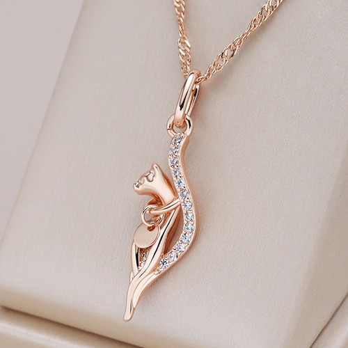 Halskette mit 585er rosegold - mit,