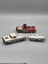 Majorette Dodge Pickup Truck 1:80 Black White Zebra + 225 Safari Pickup Red