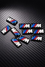5x ORIGINAL BMW M Logo Emblem