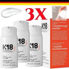 3X | 50ml K18 Leave-in Molecular Repair Hair Mask For All Hair Types Hair Care.