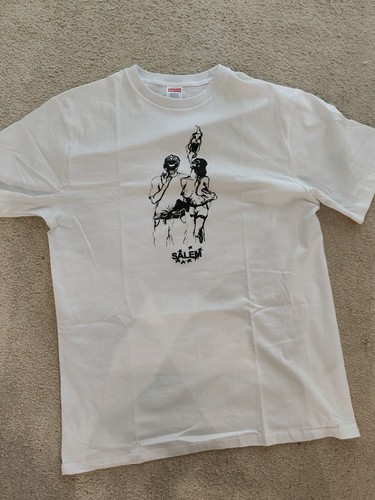 Supreme salem tee - salem, white,