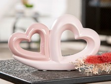 Gilde deko herz keramik rosa - herz,