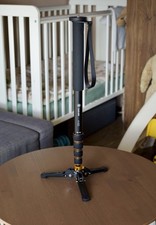 TARION A-222 Einbeinstativ Kamera Stativ mit Standspinne, Aluminium Monopod, Max