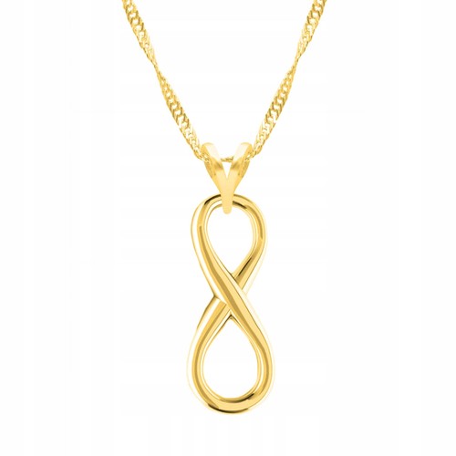 Gold infinity halskette - gold,