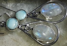 Ohrringe Regenbogen Mondstein