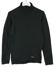 Patagonia Capilene Polartec Sweatshirt Herren Klein Schwarz Stretch Zip Taschen
