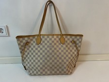 Louis Vuitton Neverfull mm Damier Azur Schultertasche