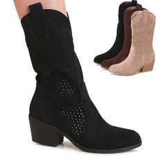 Damen cut out stiefeletten - cut,