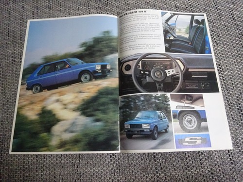 Peugeot 104 prospekt brochure - peugeot,