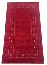 Rot Teppich 100% Wolle
