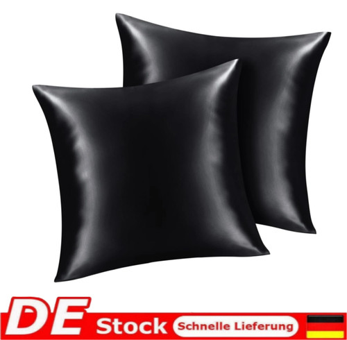 Satin kissenbezug 80x80 damen - satin,