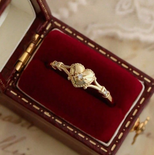 18k vergoldeter ring zierlich - vergoldeter,