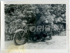 Foto 1944/45 Panzer Grendier Regiment Volkssturm Motorrad Motorcycle /2