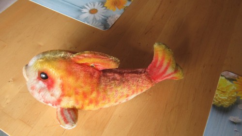Steiff fisch flossy - flossy, rot