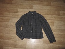 STREET ONE Jacke Crash - Optik Grau + Kariert Gr.40 **w.NEU**