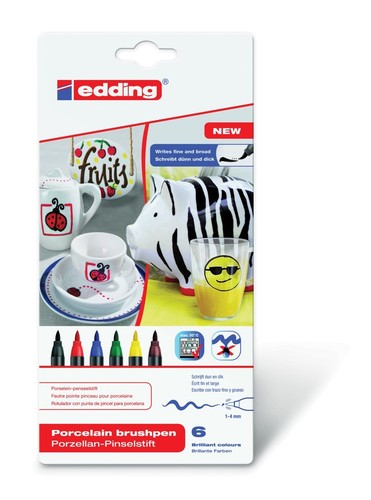 Edding porzellan pinselstift - porzellan,