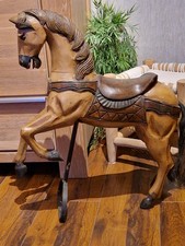 Holzpferd antik Karussell Rarität 65 cm dekorativ alt