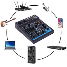 4 Kanal bluetooth Mixer USB