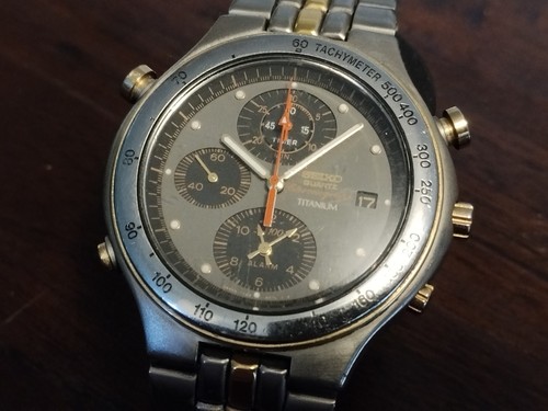 Seiko 7t42 6a60 - seiko, titan