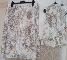 42/44 Kleid 2-Teiler Weiß