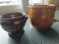 Schmalztopf Milchkrug 1,1 L Keramik DDR VEB 70 Jahre Top Nostalgie 