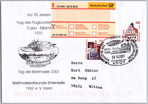 Brief sst tag der briefmarke - der,