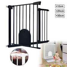 Treppenschutzgitter Türgitter 75-115cm Türschutzgitter Hundegitter Ohne Bohren