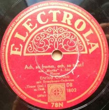 Enrico Caruso / Leoncavailo / Flotow Ach, So Fromm, Ach So Traut! / Hüll Dich