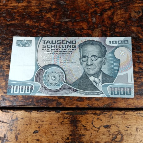 1000 schilling schein - schein, banknote