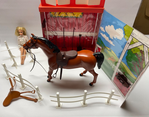 Vintage barbie pferdestall - vintage,