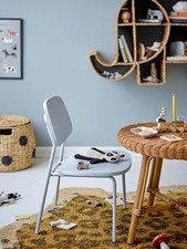 Kinderzimmermöbel, Kinderstühle blau 2 Stück Holzstuhl GESA Metallbeine IVY-Shop