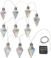 Solar Lichterkette Diamante 50 LEDs Outdoor Beleuchtung 8 Lichtmodi 180 cm GUT