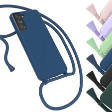 EAZY CASE für Samsung Galaxy S21 Plus 5G Hülle mit Band Handykette Silikon Phone