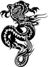 Drachen Tribal Auto Sticker