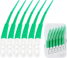 10 Interdentalbürsten 60 Stück weich Silikon gebogen Zahnzwischenraum Reinigung