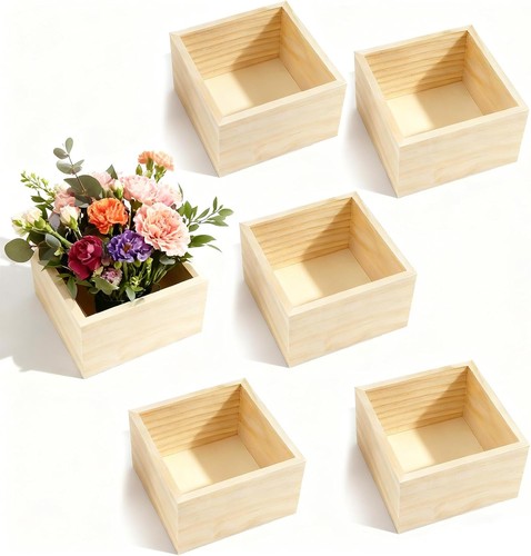 Holzboxen stück unlackierte - 6,