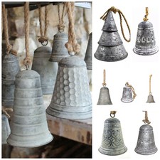 Zinkglocke Glocke Zink Weihnachtsglocke Landhaus Shabby Türglocke Dekoglocke