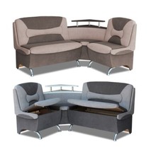 Eckbank Stoff gepolstert