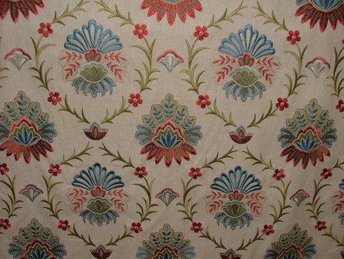 Bestickter blumen - bestickter,