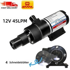 Zerhackerpumpe Abwasserpumpe für Fäkalientanks Boot Toilette Fäkalienpumpe 12V