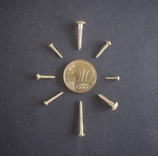 HOLZSCHRAUBEN MESSING BLANK 1,6/ 2,0/ 2,5 / 3,0 / 3,5 MM DIN 96 HALBRUND SCHLITZ