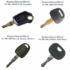 17 Baumaschinen Schlüssel