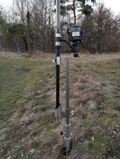 2xStück-Wallerrutenhalter -Edelstahl 