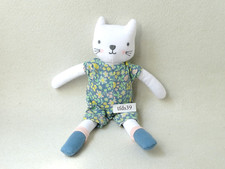 TCM Katze Schlenker Blumenanzug Stofftier Tchibo Kuscheltier (T218)