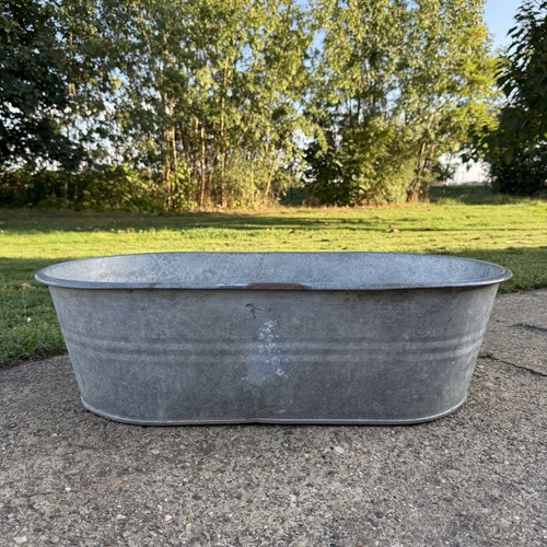 Alte kleine ovale zinkwanne - kleine,