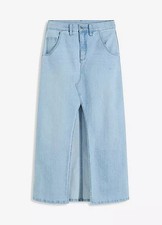 Maxi-Jeansrock mit Schlitz Gr