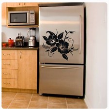 Hibiskus Blumen Kühlschrank Aufkleber Wandtattoo Küche Bad Kaffee Sticker K005