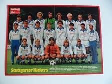 Stuttgarter Kickers 70er Jahre  Mannschaftsbild signiert  Fussball-Woche N503